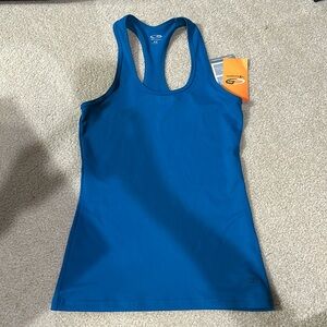 Teal workout tank top